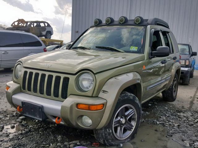 1J4GL38K94W203463 - 2004 JEEP LIBERTY RE GREEN photo 2