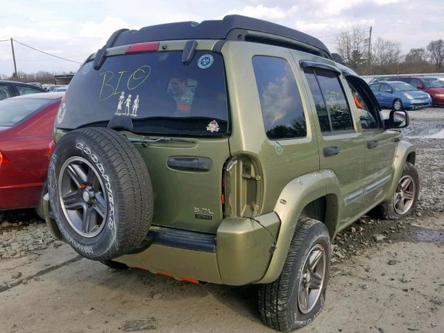 1J4GL38K94W203463 - 2004 JEEP LIBERTY RE GREEN photo 4