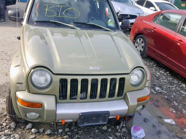 1J4GL38K94W203463 - 2004 JEEP LIBERTY RE GREEN photo 9