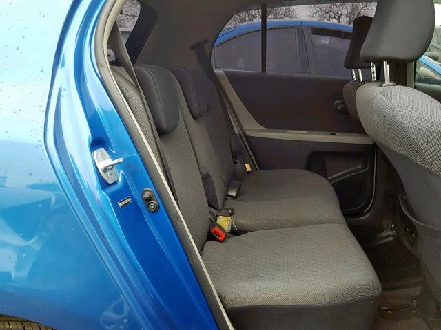 JTDKT903095247596 - 2009 TOYOTA YARIS BLUE photo 6