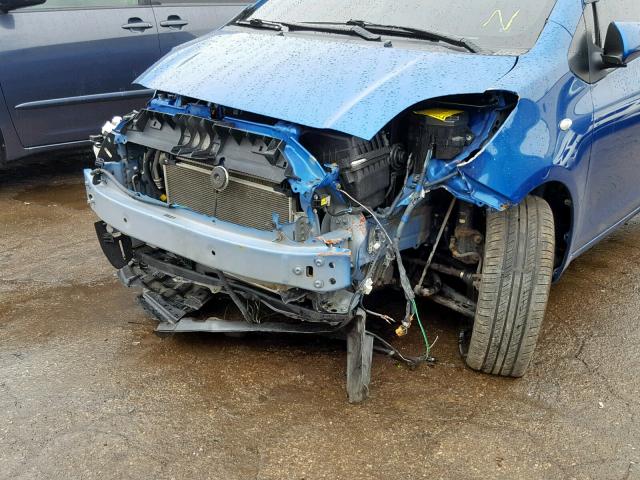 JTDKT903095247596 - 2009 TOYOTA YARIS BLUE photo 9