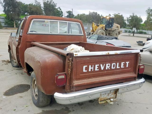 CCD14AZ101297 - 1980 CHEVROLET SCOTTSDALE BURGUNDY photo 3