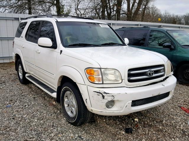 5TDZT38A41S005214 - 2001 TOYOTA SEQUOIA LI WHITE photo 1