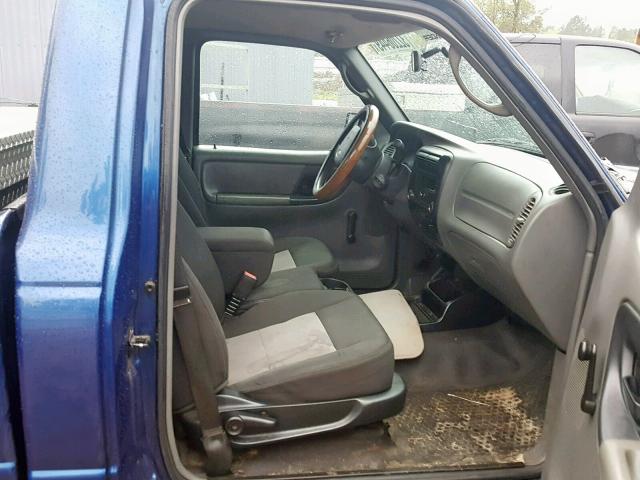 1FTKR1AD3APA25313 - 2010 FORD RANGER BLUE photo 5