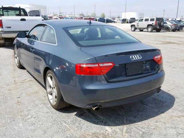 WAUDK78T49A028035 - 2009 AUDI A5 QUATTRO GRAY photo 3