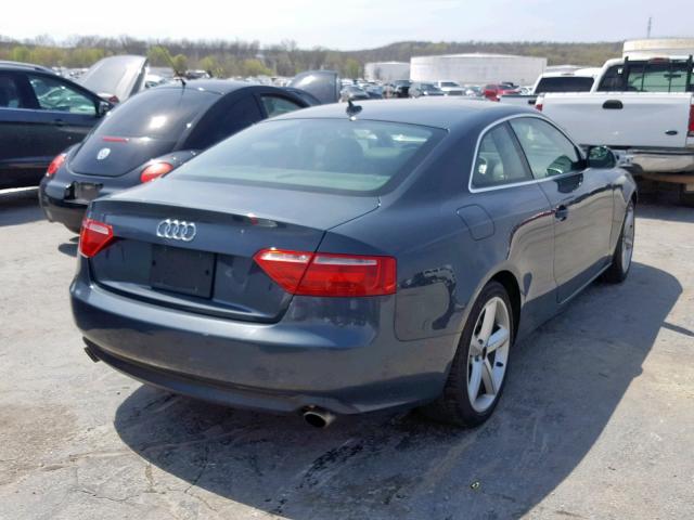 WAUDK78T49A028035 - 2009 AUDI A5 QUATTRO GRAY photo 4