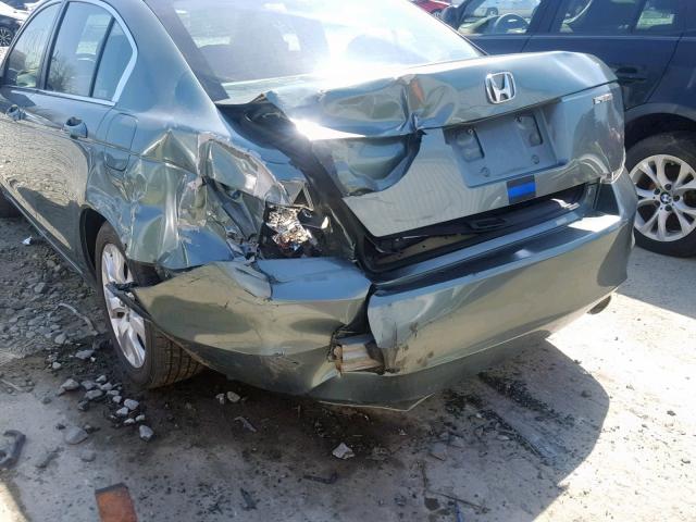 1HGCP26899A179200 - 2009 HONDA ACCORD EXL GREEN photo 9