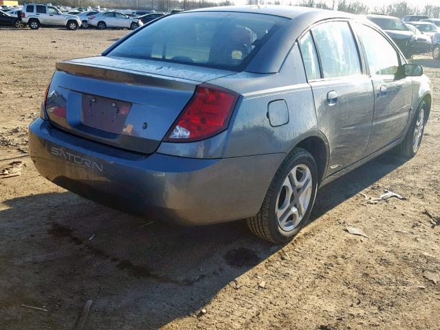 1G8AL52F54Z191257 - 2004 SATURN ION LEVEL GRAY photo 4
