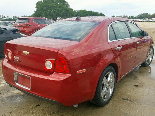 1G1ZC5E07CF251550 - 2012 CHEVROLET MALIBU 1LT 勃艮第红 照片 4
