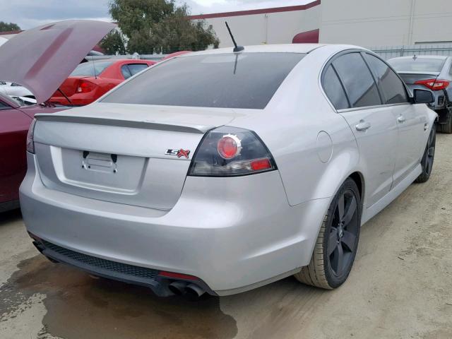 6G2EC57Y69L189505 - 2009 PONTIAC G8 GT SILVER photo 4