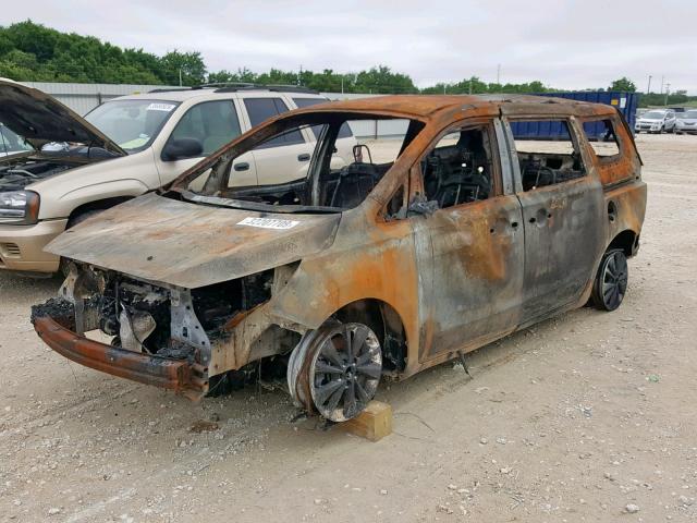 KNDMB5C1XF6062427 - 2015 KIA SEDONA LX BURN photo 2