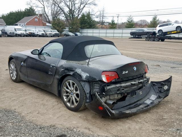 4USBU33587LW73014 - 2007 BMW Z4 3.0 BLACK photo 3