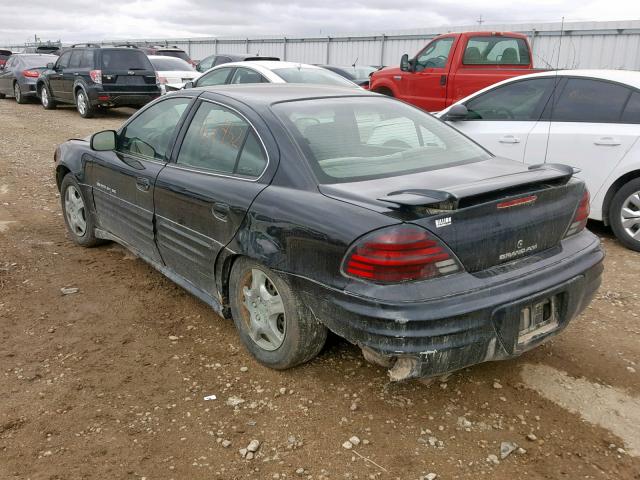 1G2NE52T61M500030 - 2001 PONTIAC GRAND AM S BLACK photo 3