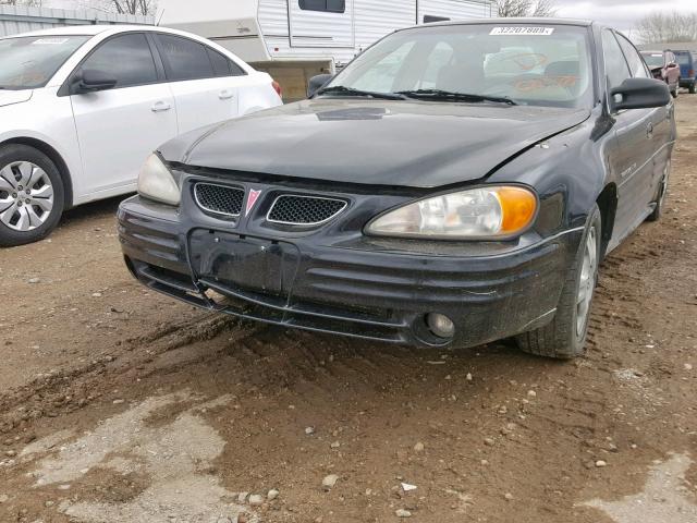 1G2NE52T61M500030 - 2001 PONTIAC GRAND AM S BLACK photo 9