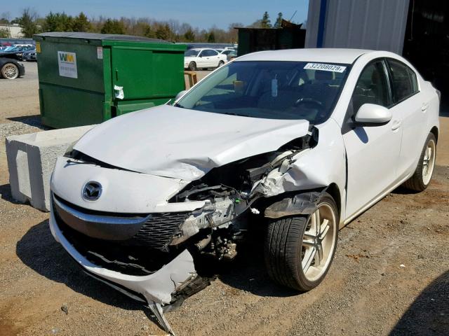 JM1BL1SF4A1159557 - 2010 MAZDA 3 I WHITE photo 2