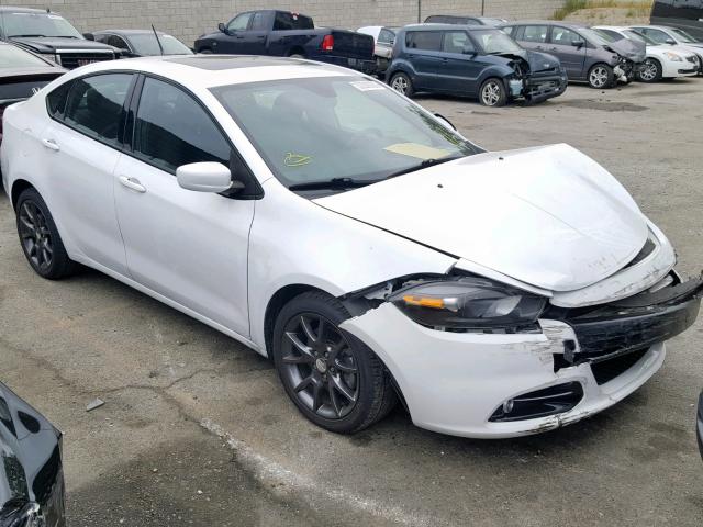 1C3CDFBB8FD391598 - 2015 DODGE DART SXT WHITE photo 1