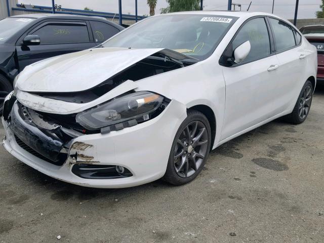 1C3CDFBB8FD391598 - 2015 DODGE DART SXT WHITE photo 2