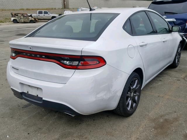 1C3CDFBB8FD391598 - 2015 DODGE DART SXT WHITE photo 4