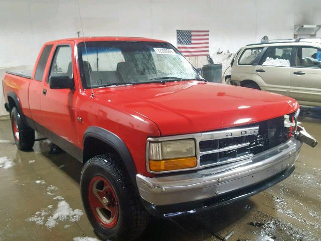 1B7GG23Y8SS262038 - 1995 DODGE DAKOTA RED photo 1