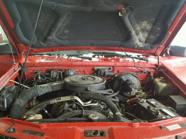 1B7GG23Y8SS262038 - 1995 DODGE DAKOTA RED photo 7