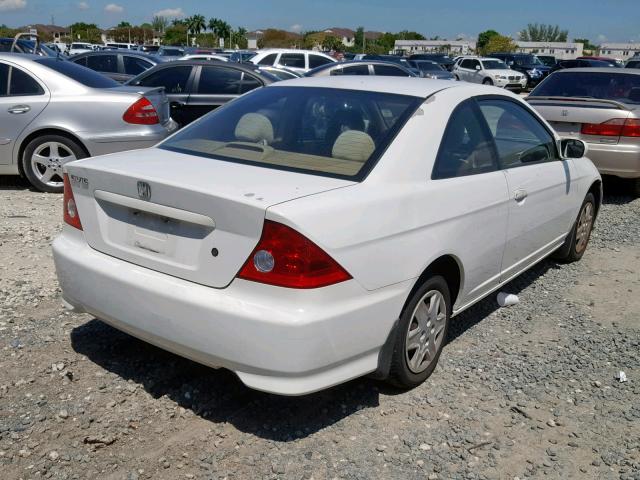 1HGEM22114L048608 - 2004 HONDA CIVIC DX V WHITE photo 4