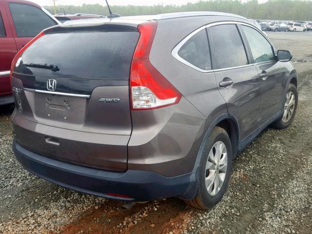 5J6RM4H73CL000172 - 2012 HONDA CR-V EXL CHARCOAL photo 4