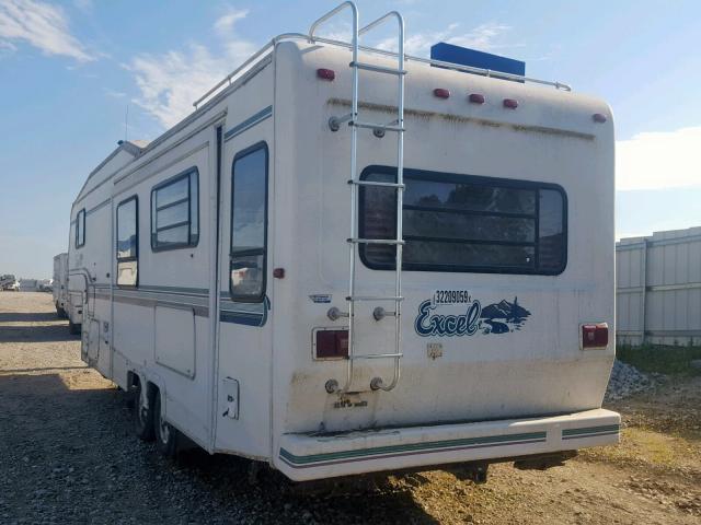 4DLRV3223T1009191 - 1996 EXCE 5TH WHEEL WHITE photo 3