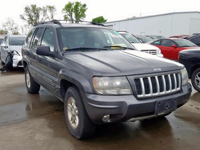 1J4GX48S04C340609 - 2004 JEEP GRAND CHER GRAY photo 1