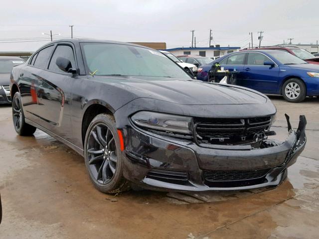 2C3CDXBG2JH273110 - 2018 DODGE CHARGER SX BLACK photo 1