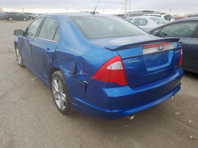 3FAHP0KC2BR272337 - 2011 FORD FUSION SPORT  photo 3