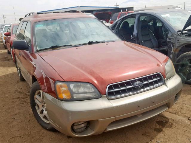 4S3BH675X37616127 - 2003 SUBARU LEGACY OUT MAROON photo 1