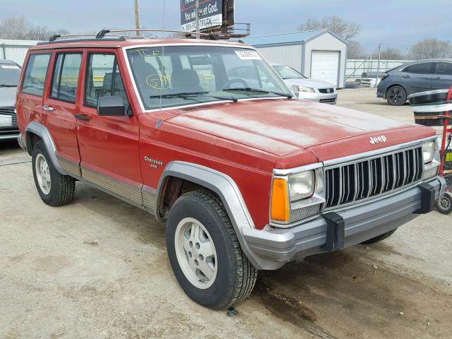 1J4FJ58S8ML625867 - 1991 JEEP CHEROKEE L MAROON photo 1