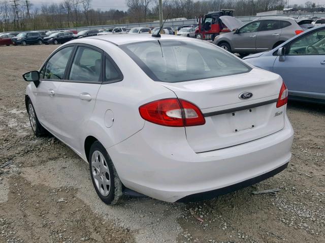 3FADP4AJ6DM114024 - 2013 FORD FIESTA S WHITE photo 3