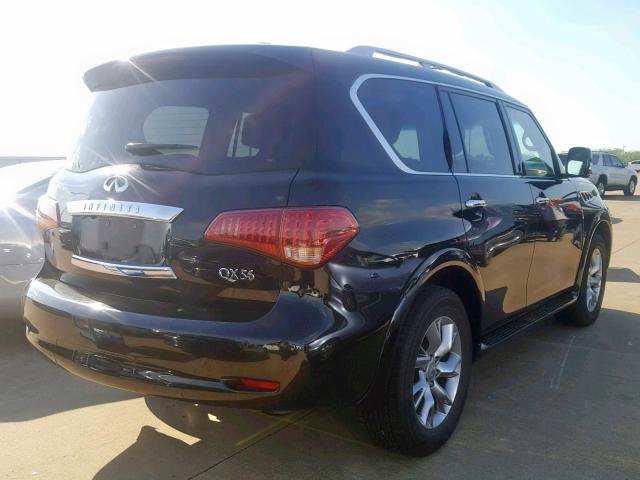 JN8AZ2NE4B9001083 - 2011 INFINITI QX56 BLACK photo 4