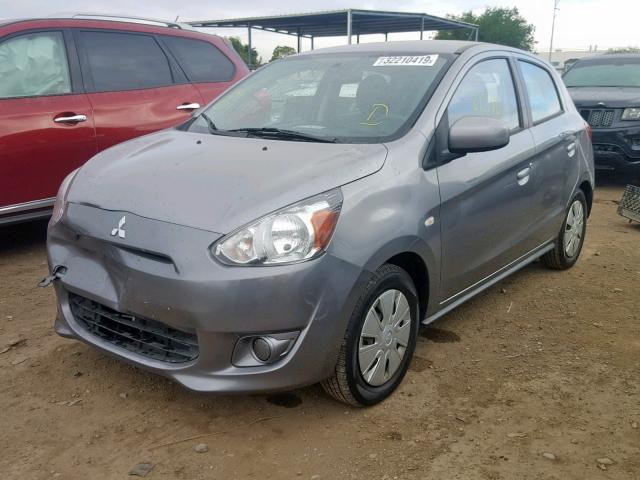 ML32A3HJ3FH045421 - 2015 MITSUBISHI MIRAGE DE GRAY photo 2