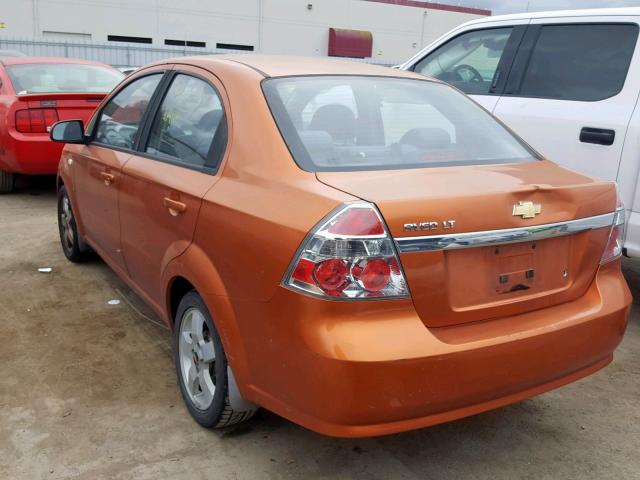 KL1TG56657B038878 - 2007 CHEVROLET AVEO LT BROWN photo 3