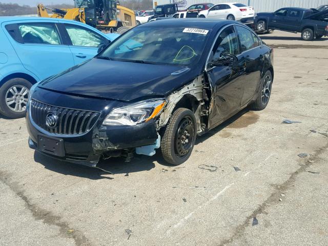 2G4GL5EX4H9166382 - 2017 BUICK REGAL SPOR BLACK photo 2