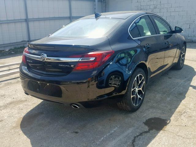 2G4GL5EX4H9166382 - 2017 BUICK REGAL SPOR BLACK photo 4