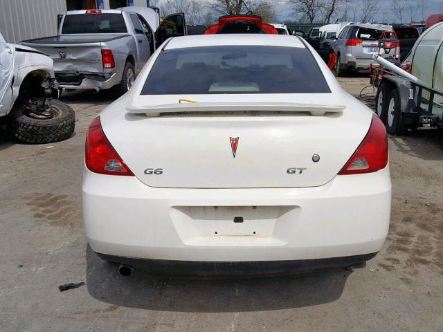 1G2ZH18N474117254 - 2007 PONTIAC G6 GT WHITE photo 10