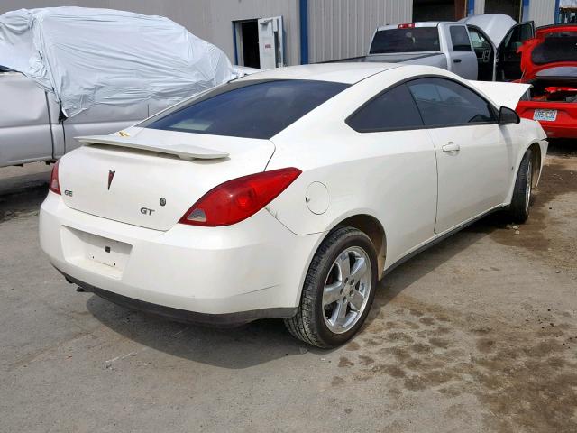 1G2ZH18N474117254 - 2007 PONTIAC G6 GT WHITE photo 4