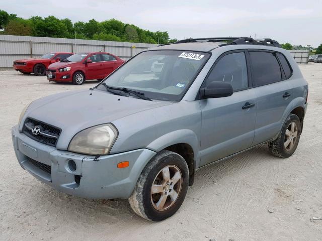 KM8JM12B06U445980 - 2006 HYUNDAI TUCSON GL SILVER photo 2