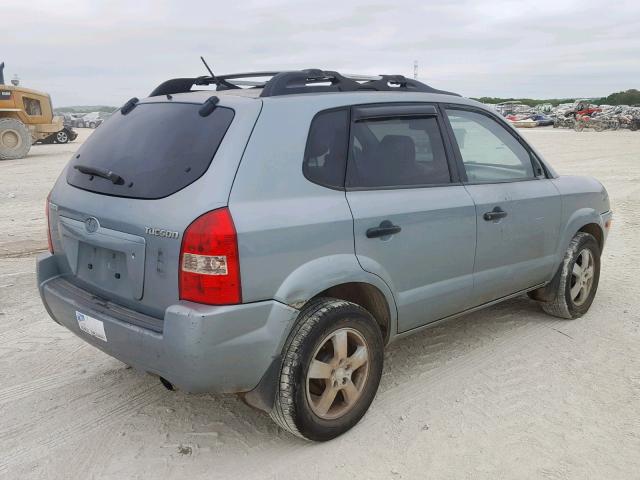 KM8JM12B06U445980 - 2006 HYUNDAI TUCSON GL SILVER photo 4