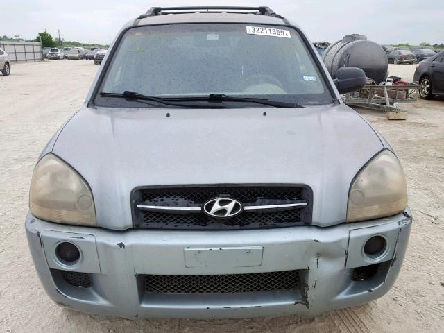 KM8JM12B06U445980 - 2006 HYUNDAI TUCSON GL SILVER photo 9