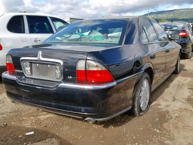 1LNHM86S34Y608547 - 2004 LINCOLN LS BLACK photo 4