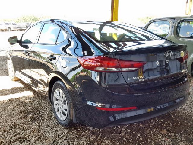 5NPD74LF2JH312457 - 2018 HYUNDAI ELANTRA SE BLACK photo 3