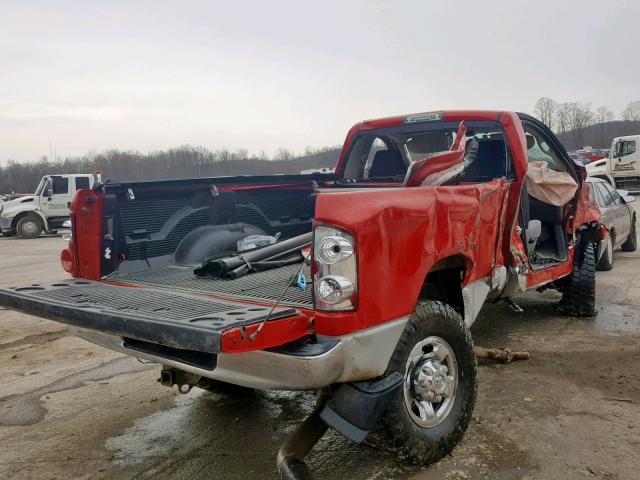 3D7KS26A77G795283 - 2007 DODGE RAM 2500 S RED photo 4