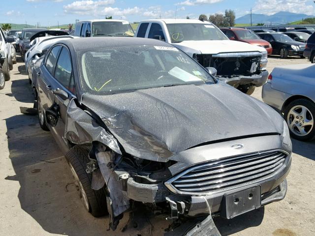 3FA6P0LU3HR386404 - 2017 FORD FUSION SE BLACK photo 1