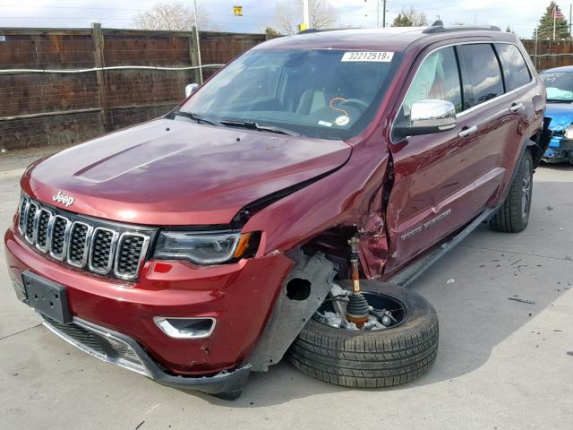 1C4RJFBG6KC541993 - 2019 JEEP GRAND CHER MAROON photo 2