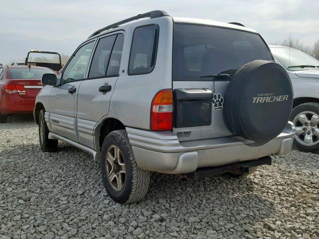 2CNBJ634636917426 - 2003 CHEVROLET TRACKER LT SILVER photo 3