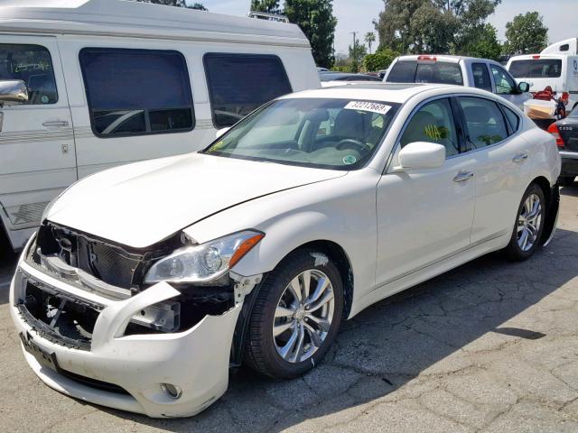 JN1BY1AP6DM513872 - 2013 INFINITI M37 WHITE photo 2